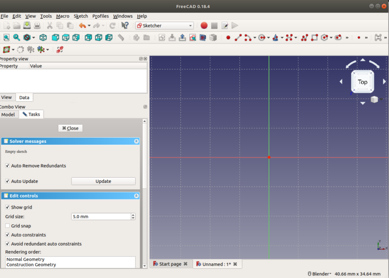 using freecad in draft mode