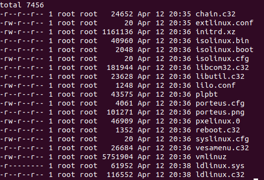 A terminal display showing ldlinux.sys with only read flag set for root. This file is immutable. Deleting files that are immutable (even by root) cannot be done in one go.
